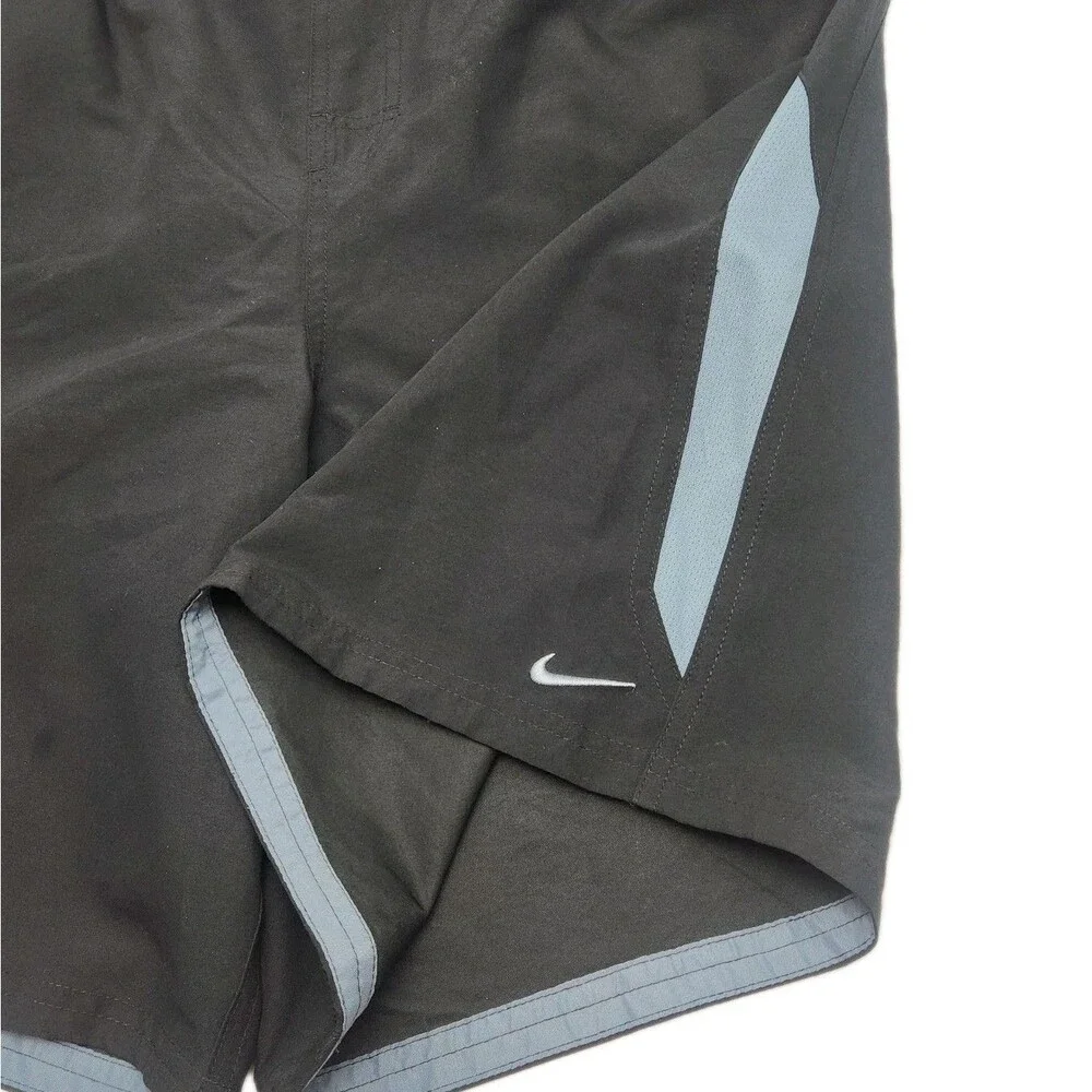 Nike Swim Shorts Trunks Men Sz Large Black Gray 9